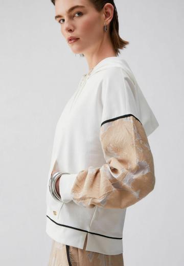 Пуловер с капюшоном