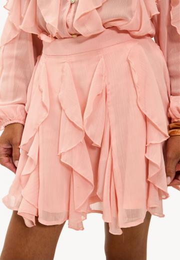 Юбка с воланами