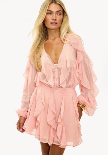 Юбка с воланами