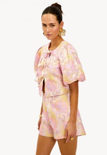 Атласная блузка