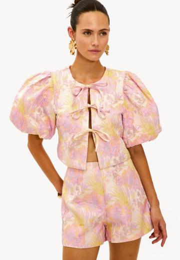 Атласная блузка