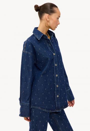 Джинсовая блузка