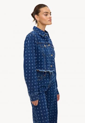 Джинсовый комбинезон