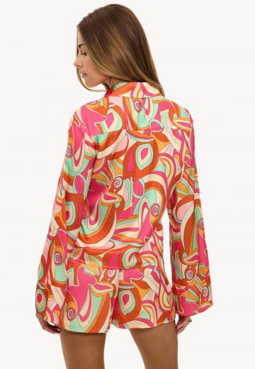 Атласная блузка