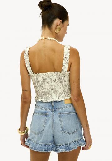 Блузка без рукавов