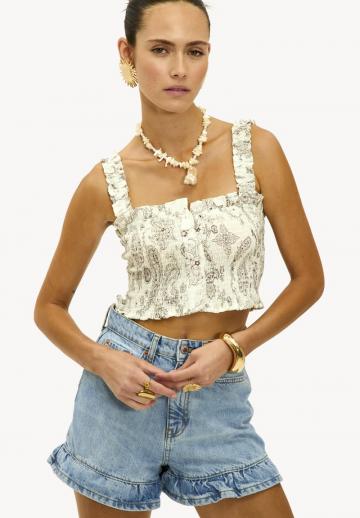 Блузка без рукавов