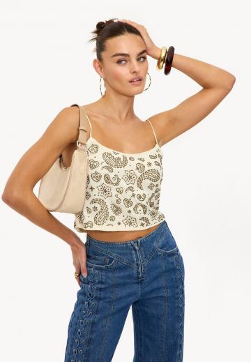 Топ на бретельках