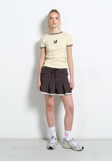 Юбка с накладными карманами