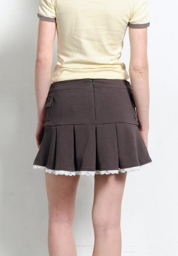 Юбка с накладными карманами