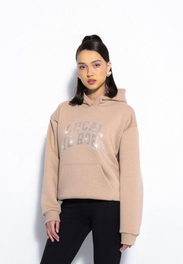 Пуловер с капюшоном