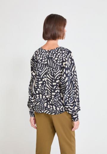Атласная блузка