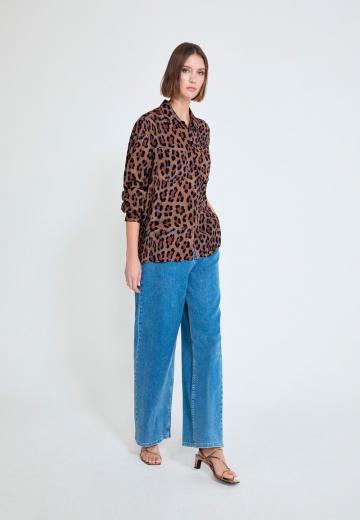 Атласная блузка