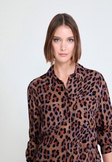 Атласная блузка