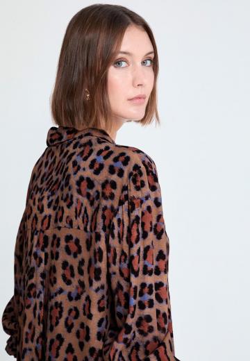 Атласная блузка