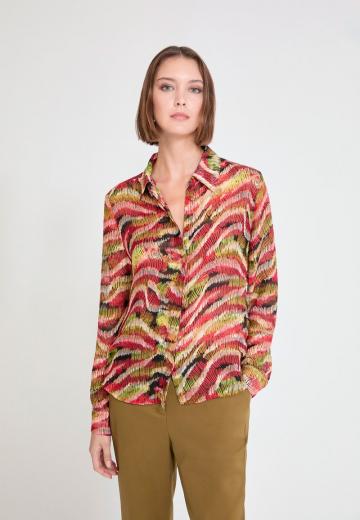 Атласная блузка