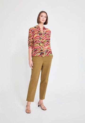 Атласная блузка
