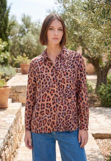 Атласная блузка