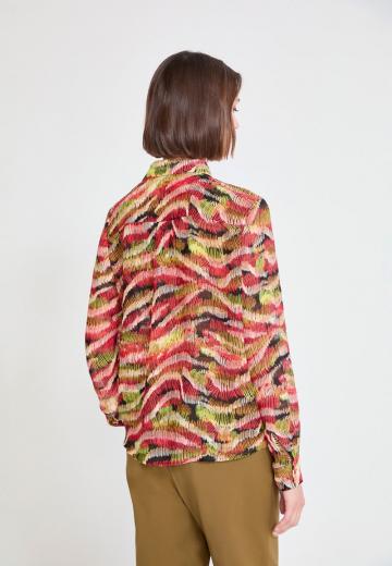 Атласная блузка