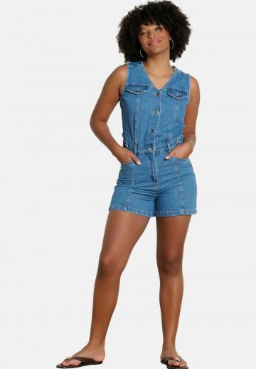 Джинсовый комбинезон