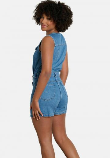 Джинсовый комбинезон