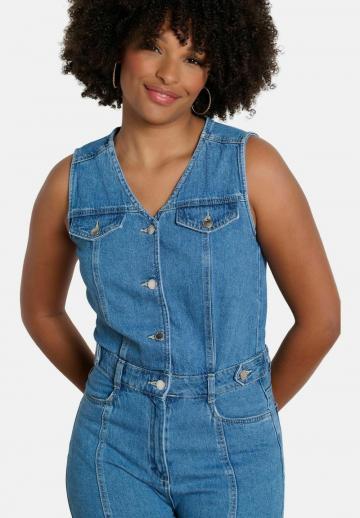 Джинсовый комбинезон