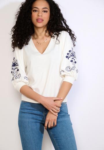 Майка с рукавом три четверти