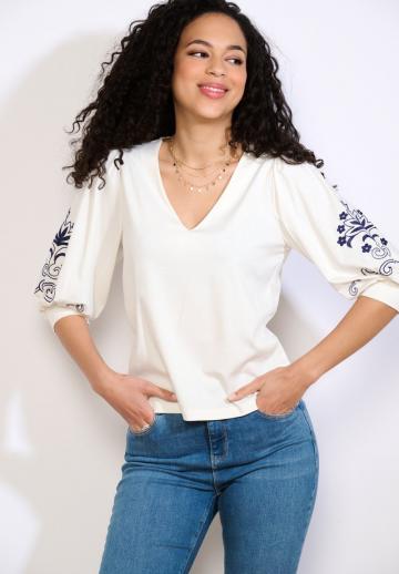 Майка с рукавом три четверти