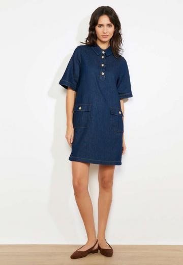 Джинсовое платье