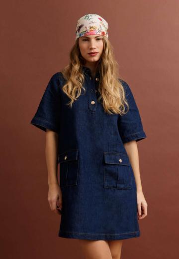 Джинсовое платье