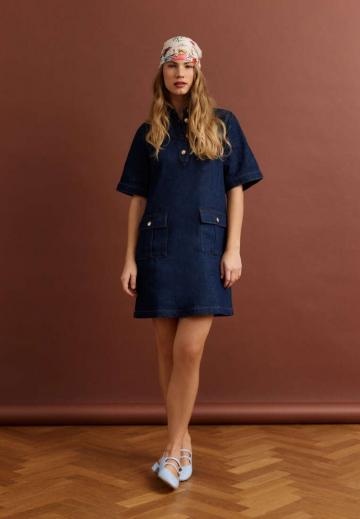 Джинсовое платье