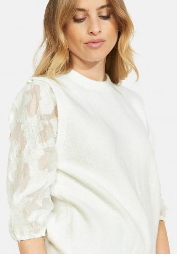 Пуловер с рукавом три четверти