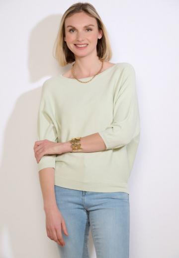 Пуловер с рукавом три четверти