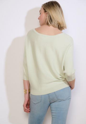 Пуловер с рукавом три четверти