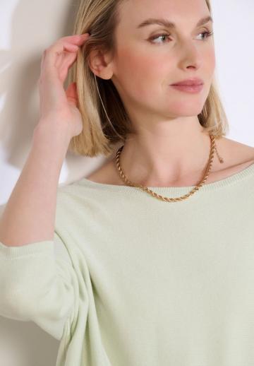 Пуловер с рукавом три четверти