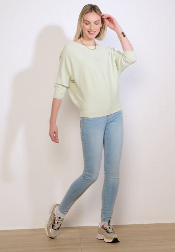 Пуловер с рукавом три четверти