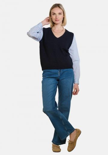 Пуловер без рукавов