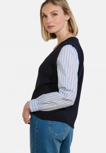 Пуловер без рукавов