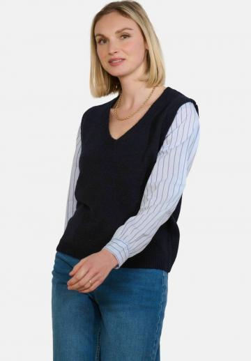 Пуловер без рукавов