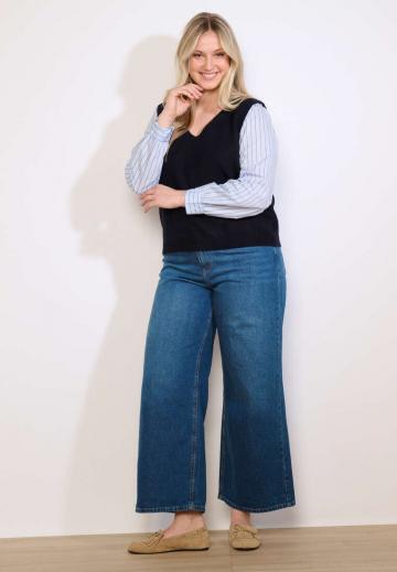 Пуловер без рукавов