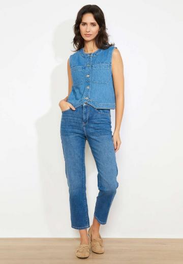 Джинсовый комбинезон