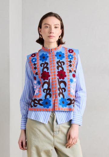 Джинсовая жилетка