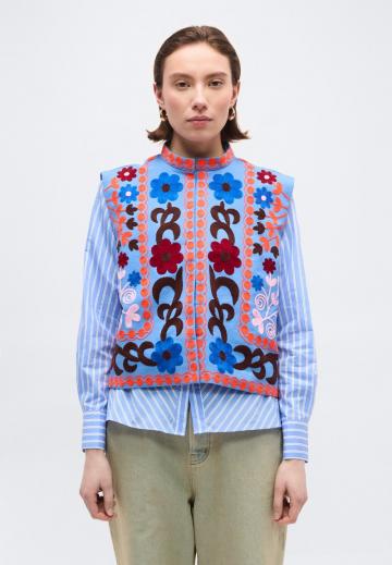 Джинсовая жилетка