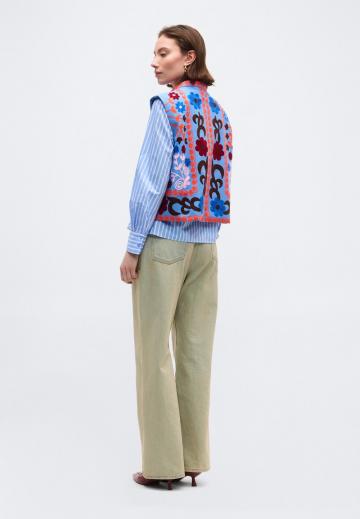 Джинсовая жилетка