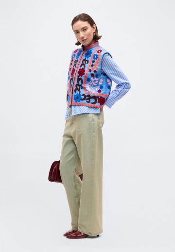 Джинсовая жилетка