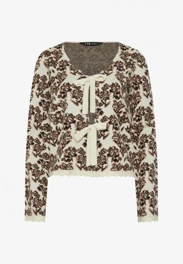 Жаккардовая вязаная кофта