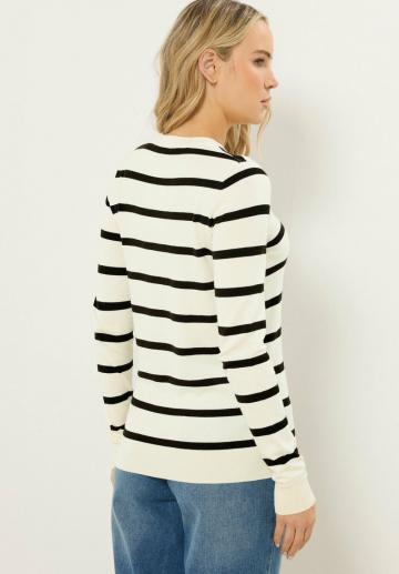Пуловер в полоску