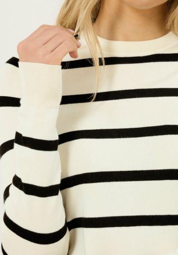 Пуловер в полоску