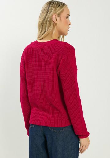 Жаккардовая вязаная кофта