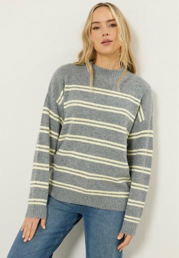 Пуловер в полоску