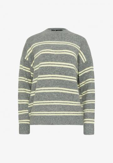 Пуловер в полоску